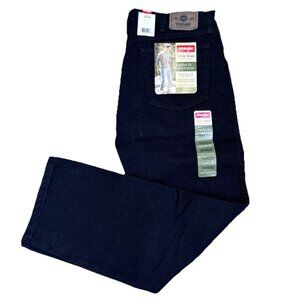 Wrangler Jeans Five Star Regular Fit Black Denim Mens Size 34x30 New NWT